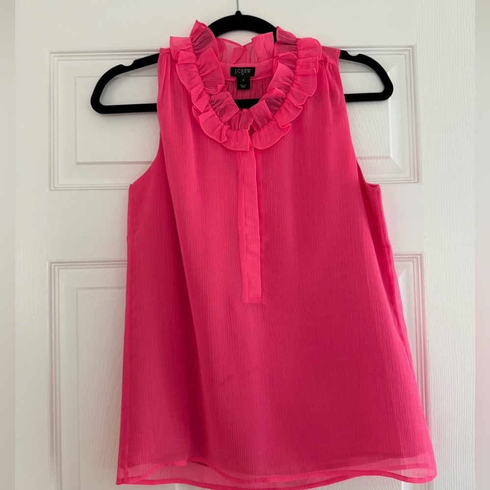 Jcrew sleeveless blouse size 2
